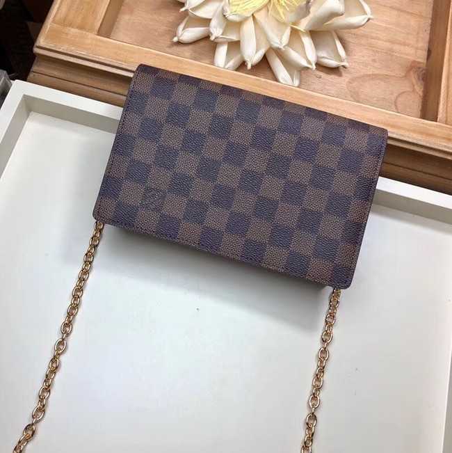 Louis Vuitton Outlet original VAVIN CHAIN WALLET N60237 Lie de Vin