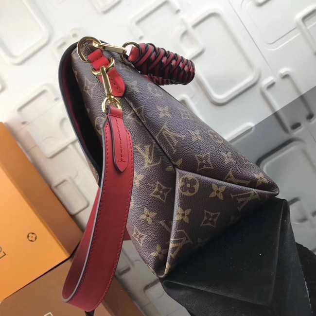 Louis Vuitton Outlet original Monogram Canvas BEAUBOURG MM M43953 red