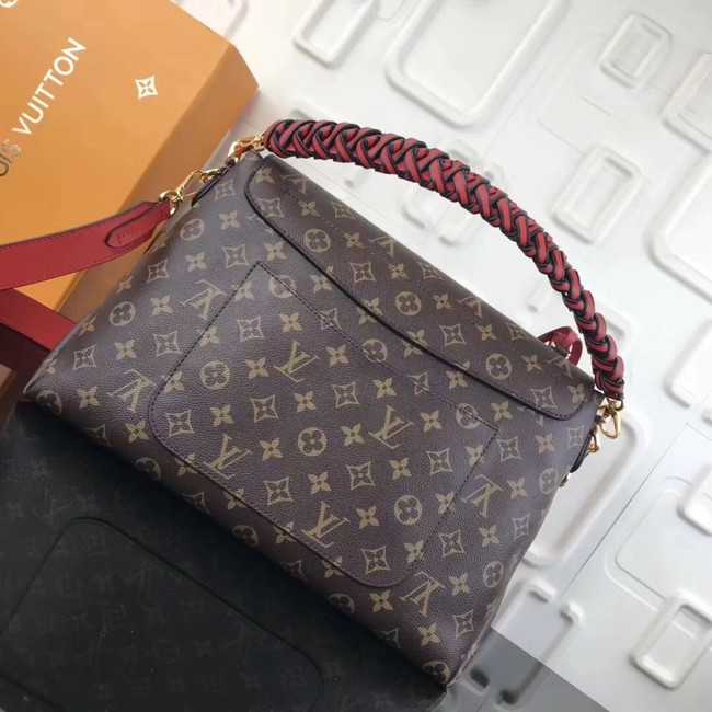 Louis Vuitton Outlet original Monogram Canvas BEAUBOURG MM M43953 red