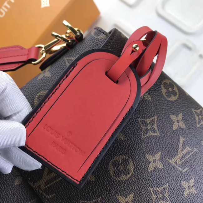 Louis Vuitton Outlet original Monogram Canvas BEAUBOURG MM M43953 red