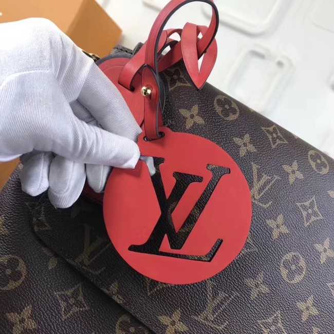 Louis Vuitton Outlet original Monogram Canvas BEAUBOURG MM M43953 red