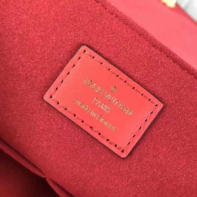 Louis Vuitton Outlet original Monogram Canvas BEAUBOURG MM M43953 red