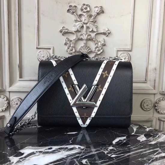 Louis Vuitton Outlet original Epi leather twist 50282 black