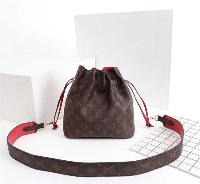 Louis Vuitton Outlet Monogram Canvas NOE POUCH M43445 red