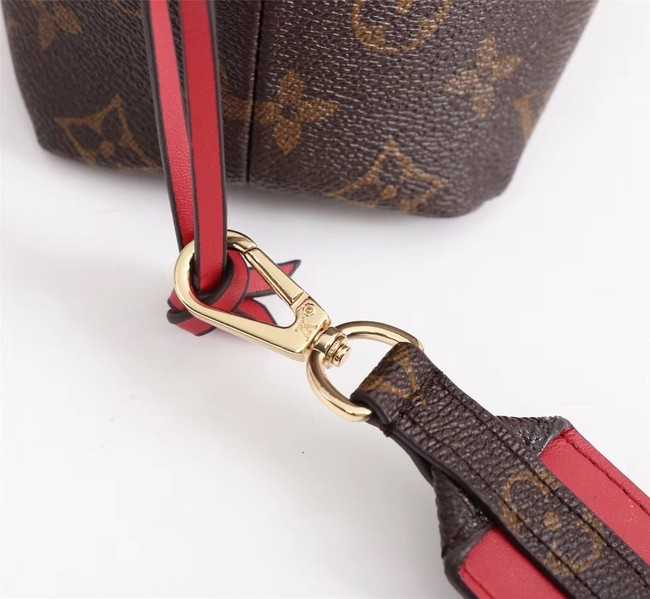 Louis Vuitton Outlet Monogram Canvas NOE POUCH M43445 red