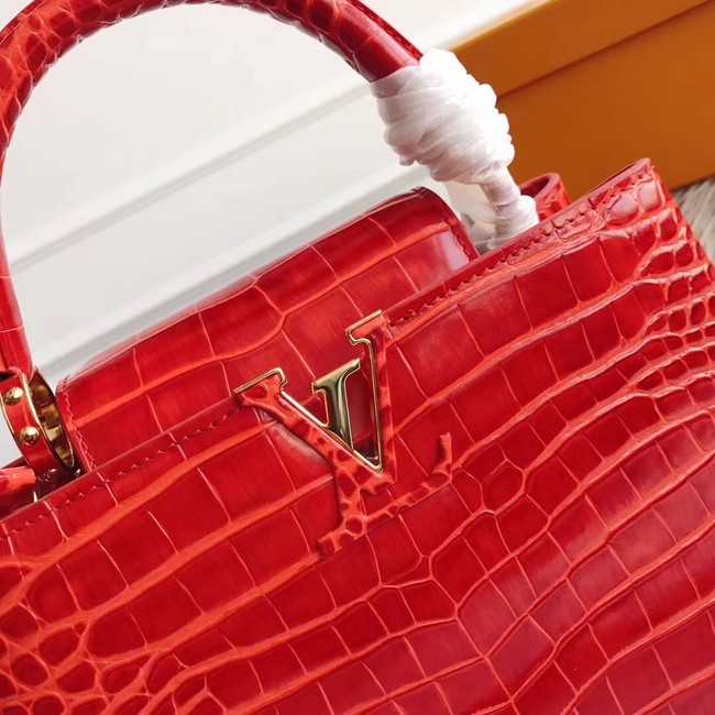 Louis Vuitton Outlet original crocodile CAPUCINES PM M94587 red