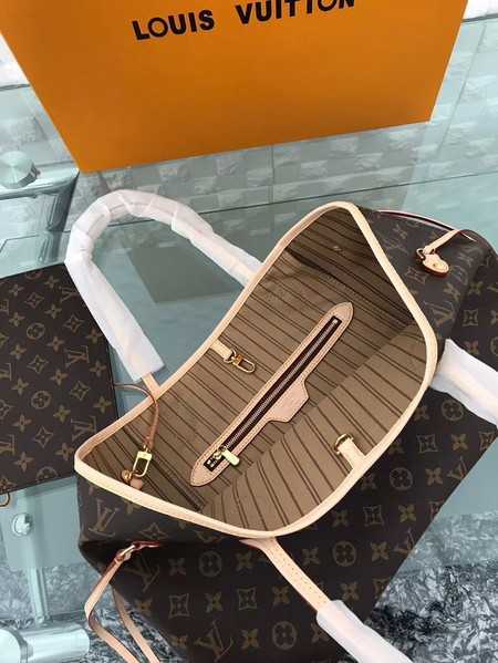 Louis Vuitton Outlet original monogram canvas neverfull mm m40995 beige