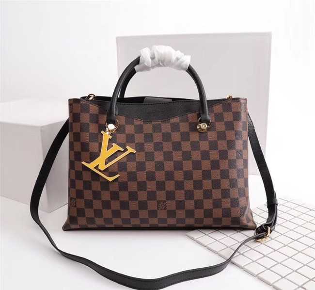 Louis Vuitton Outlet Damier Ebene Canvas RIVERSIDE M55040 black