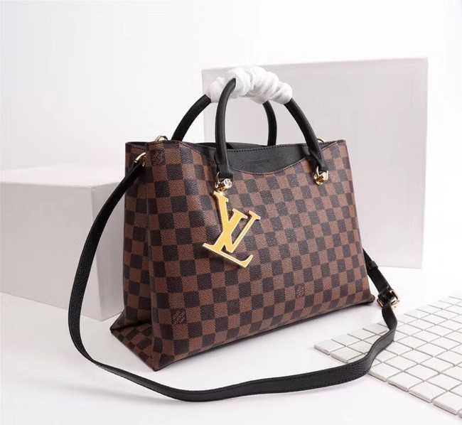 Louis Vuitton Outlet Damier Ebene Canvas RIVERSIDE M55040 black