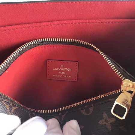 Louis Vuitton Outlet original Monogram Canvas Flower Tote bag 43551 red