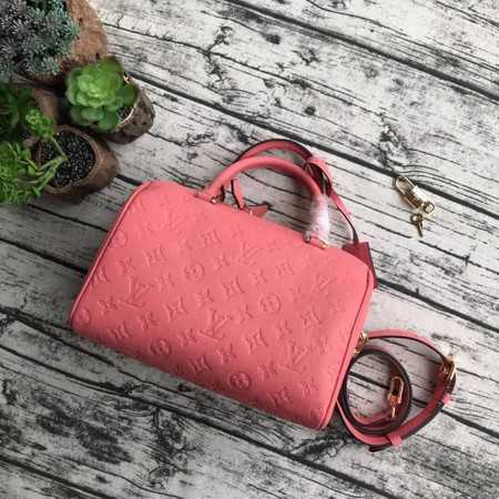 Louis Vuitton Outlet original monogram empreinte speedy M42395 pink