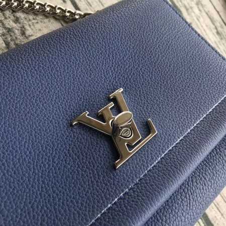 Louis Vuitton Outlet Monogram Empreinte LOCKME BB 51200 blue