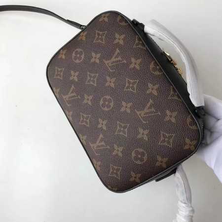 Louis Vuitton Outlet Monogram Canvas original Leather SAINTINGE M43559 black