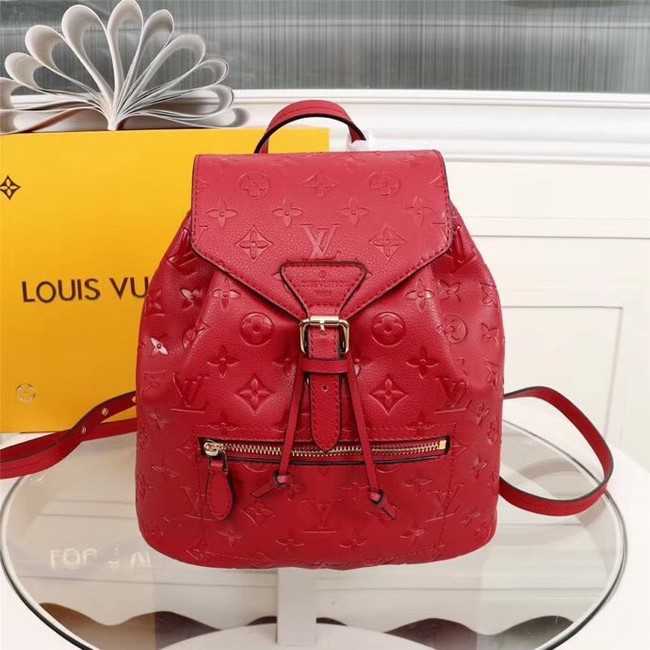 Louis Vuitton Outlet Monogram Empreinte Calf Leather Backpack M43431 red