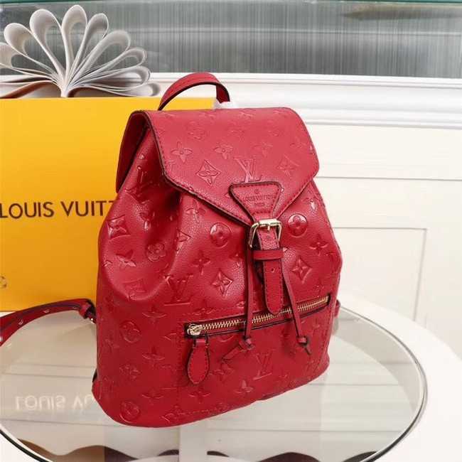 Louis Vuitton Outlet Monogram Empreinte Calf Leather Backpack M43431 red