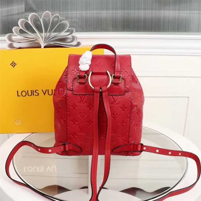 Louis Vuitton Outlet Monogram Empreinte Calf Leather Backpack M43431 red