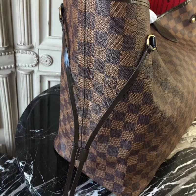 Louis Vuitton Outlet original Damier Ebene Canvas Neverfull GM N51106