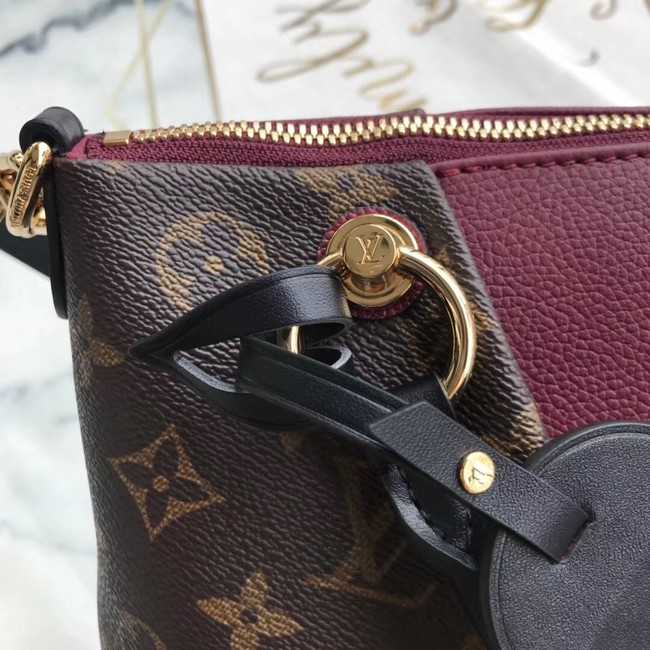 Louis Vuitton Outlet Monogram Canvas original V TOTE MM M43949 Bordeaux Red