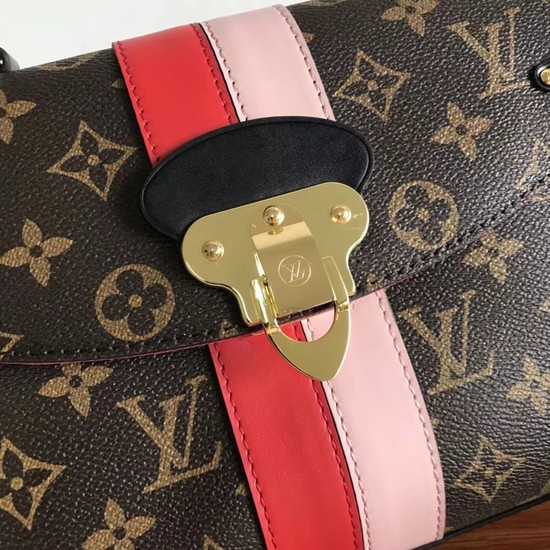 Louis Vuitton Outlet original monogram canvas ONE HANDLE 48998 pink&red