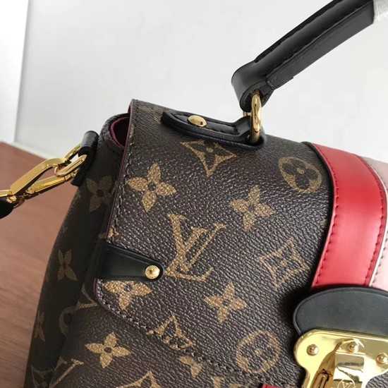 Louis Vuitton Outlet original monogram canvas ONE HANDLE 48998 pink&red