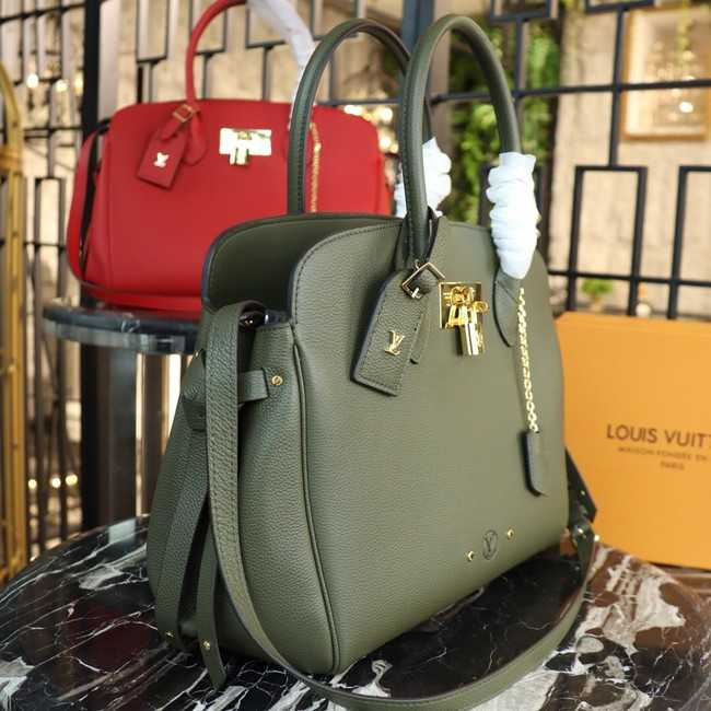 Louis Vuitton Outlet Veau Nuage Leather Milla MM M51685 green