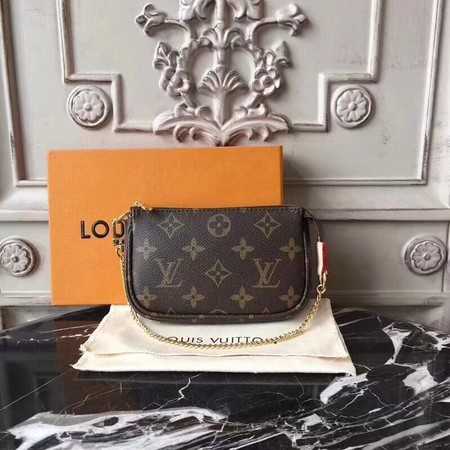 Louis Vuitton Outlet original Monogram Canvas MINI POCHETTE ACCESSORIES N58010