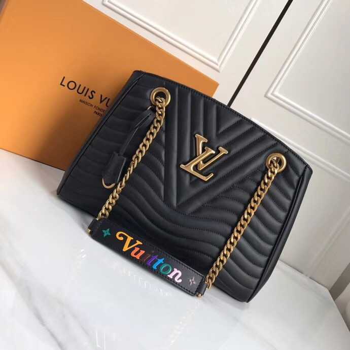 Louis Vuitton Outlet NEW WAVE CHAIN TOTE M51496 black