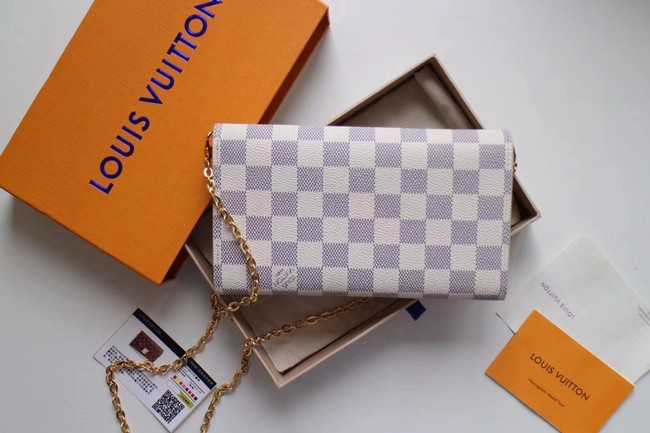 Louis Vuitton Outlet Original Damier Azur Canvas CROISETTE N61273