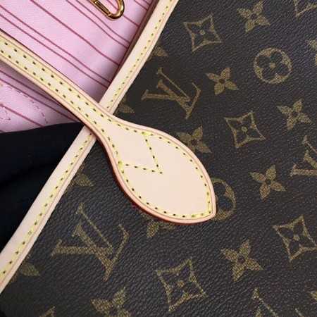 Louis Vuitton Outlet original monogram canvas neverfull mm M50366 pink