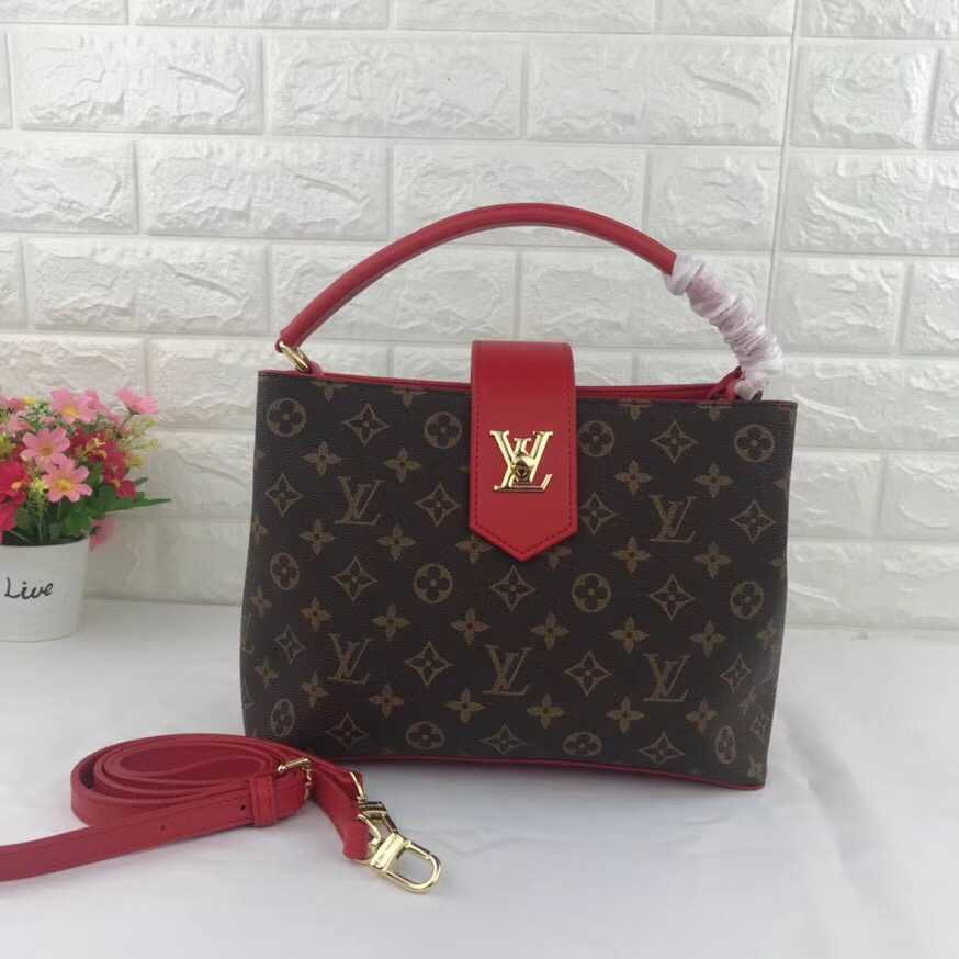 Louis Vuitton Outlet monogram canvas 55169 red