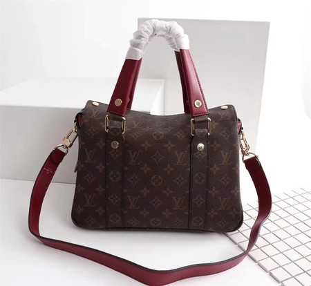 Louis Vuitton Outlet manhattan monogram canvas handbags M43482 red