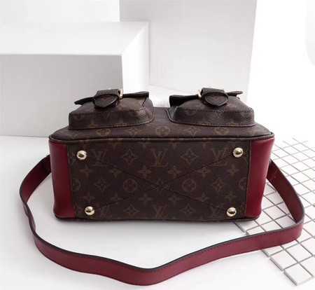 Louis Vuitton Outlet manhattan monogram canvas handbags M43482 red