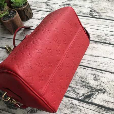 Louis Vuitton Outlet original monogram empreinte speedy M42395 Cherry