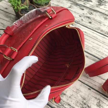 Louis Vuitton Outlet original monogram empreinte speedy M42395 Cherry