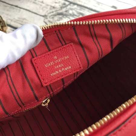 Louis Vuitton Outlet original monogram empreinte speedy M42395 Cherry