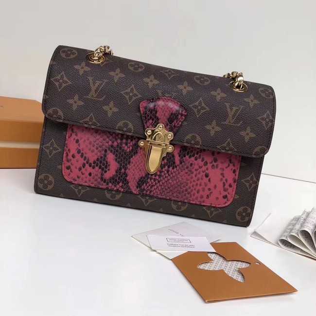 Louis Vuitton Outlet original monogram canvas VICTOIRE M43731 rose