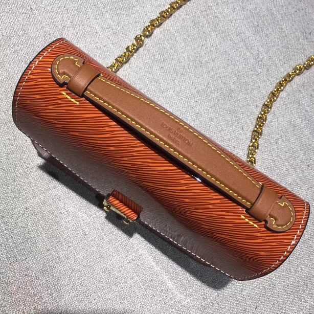 2017 Louis Vuitton Outlet original leather fashion show metis mini M54991 orange