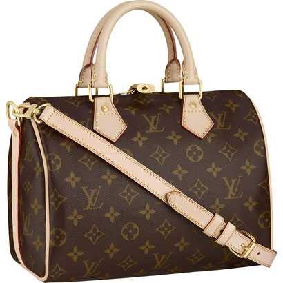 Louis Vuitton Outlet Monogram Canvas Speedy 25 with Shoulder Strap M40390