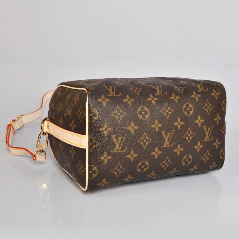 Louis Vuitton Outlet Monogram Canvas Speedy 25 with Shoulder Strap M40390