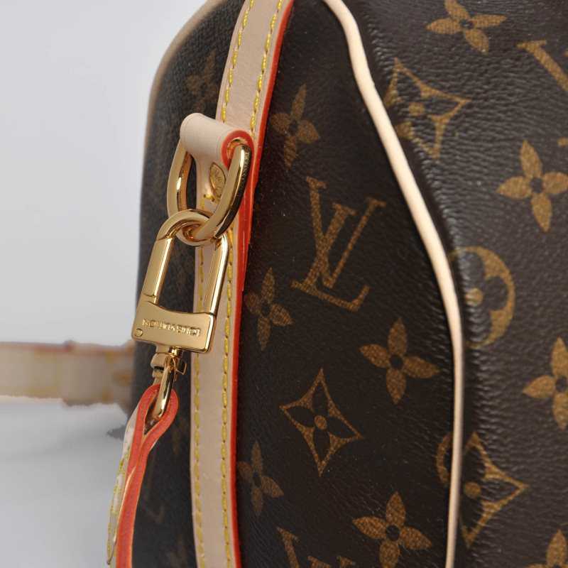 Louis Vuitton Outlet Monogram Canvas Speedy 25 with Shoulder Strap M40390