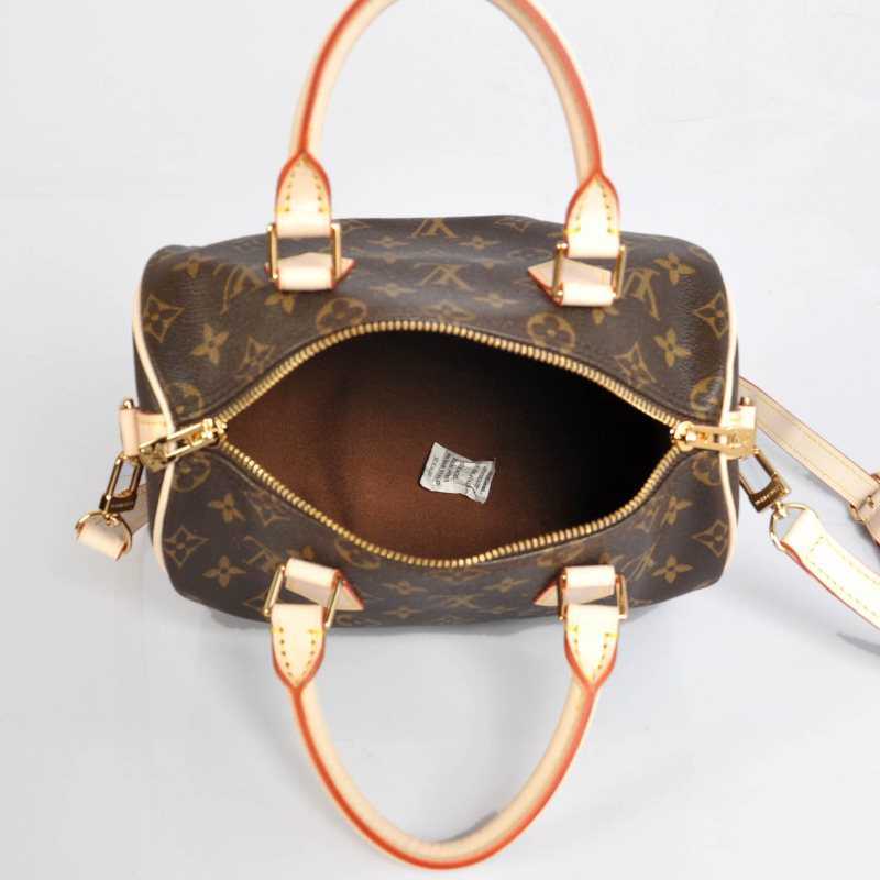 Louis Vuitton Outlet Monogram Canvas Speedy 25 with Shoulder Strap M40390