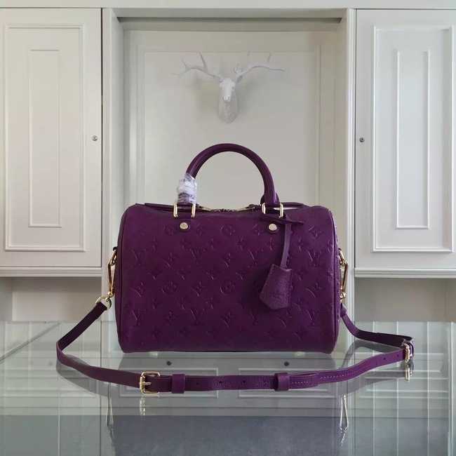 Louis Vuitton Outlet Monogram Empreinte 30CM Tote Bag M91330 Dark Purple