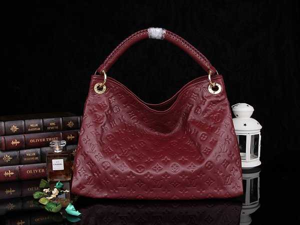 Louis Vuitton Outlet Monogram Empreinte Artsy MM M93451 dark red