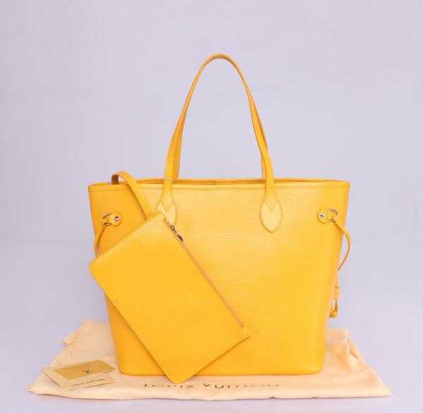 2013 Louis Vuitton Outlet epi leather bag neverfull mm m40931 yellow