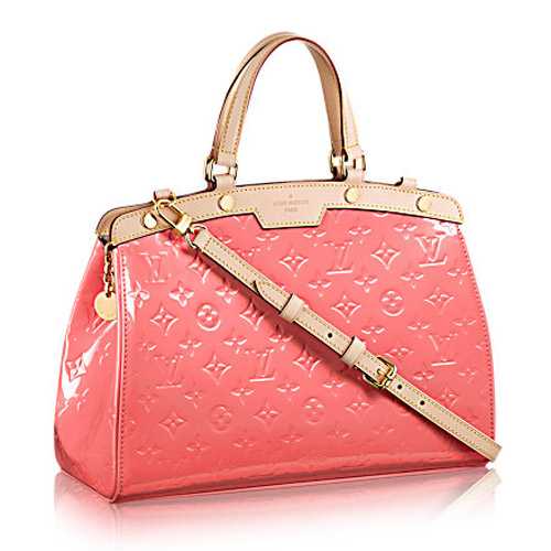 Louis Vuitton Outlet Monogram Vernis Brea MM M90262 Rose Litchi