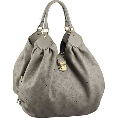 Louis Vuitton Outlet Mahina Leather bag M93119 XL Gray