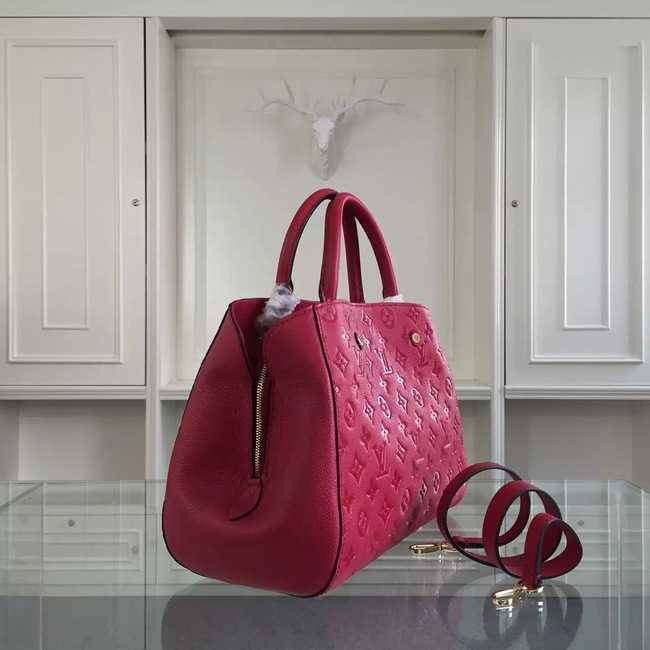 Louis Vuitton Outlet Monogram Empreinte Montaigne MM 41060 red