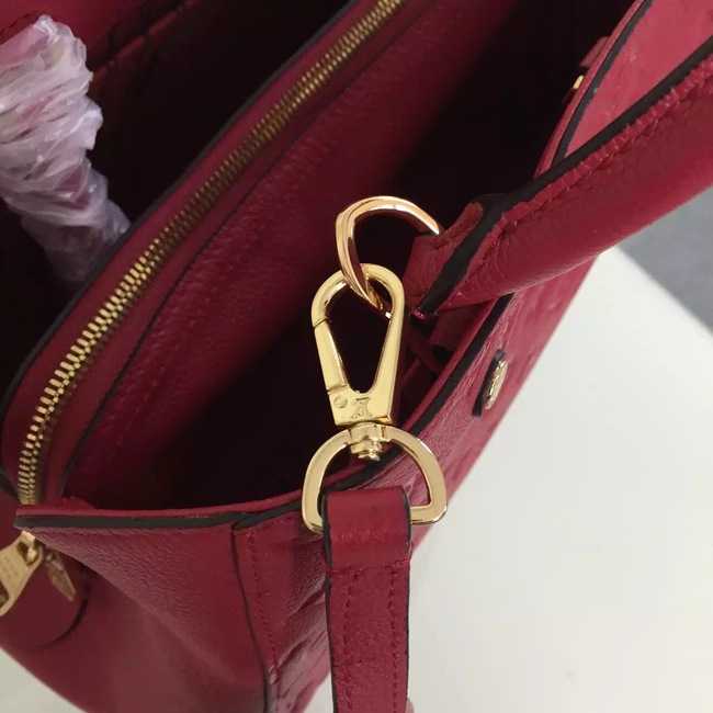 Louis Vuitton Outlet Monogram Empreinte Montaigne MM 41060 red