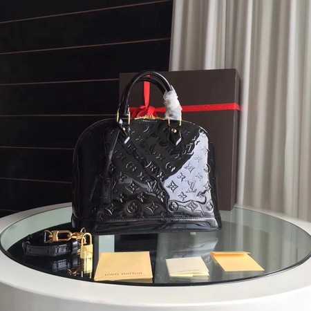 Louis Vuitton Outlet original Monogam vernis Alma M91611 black