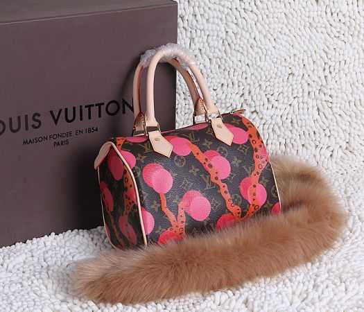 Louis Vuitton Outlet Monogram Canvas SPEEDY 25 RAMAGES 41526 Rose